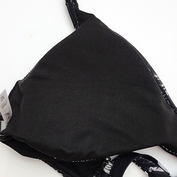 XOXO 2 Piece Tropical Leaf Print Black  Padded Top Bikini Size 3X - Picture 11 of 16